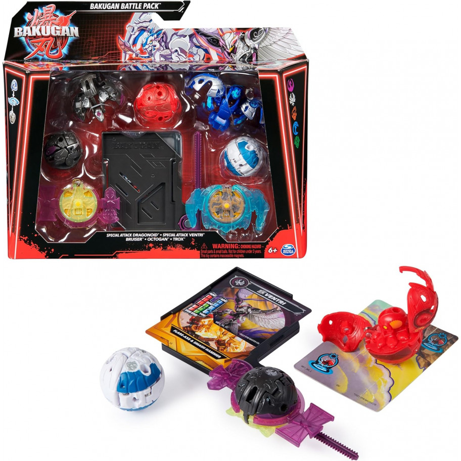 Набор 5 Бакуганов Особая Атака Bakugan Special Attack Spin Master 6066997