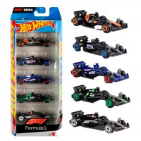Набор из 5 болидов Хот Вилс F1 Racing Team Formula One Hot Wheels Mattel JGF58