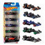 Набір із 5 болідів Хот Вілс F1 Racing Team Formula One Hot Wheels Mattel JGF58