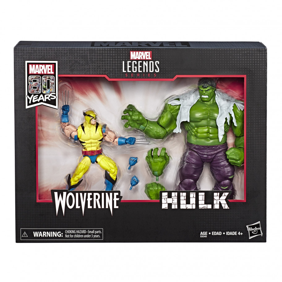 Набор фигурок Мстители Халк и Росомаха Marvel Legends Series Hulk and Wolverine Hasbro E6349