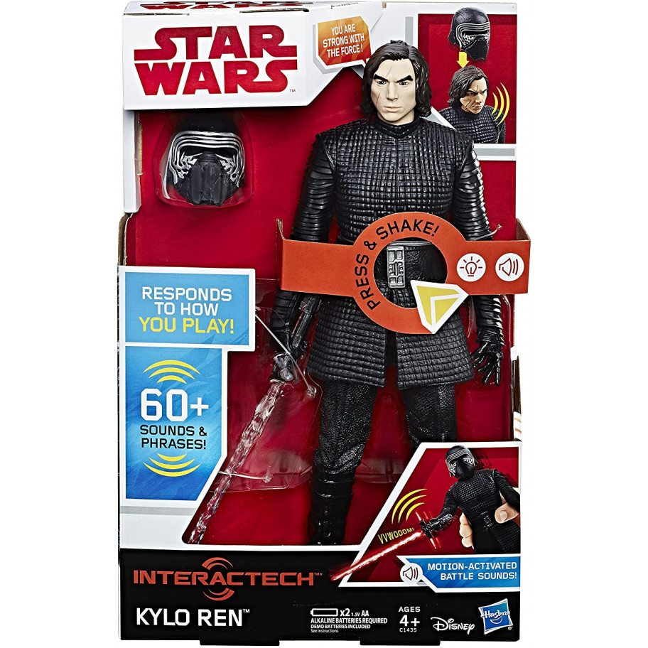 Интерактивный Кайло Рен звук свет Стар Ворс Star Wars Interachtech Kylo Ren Electronic Figure Hasbro C1435