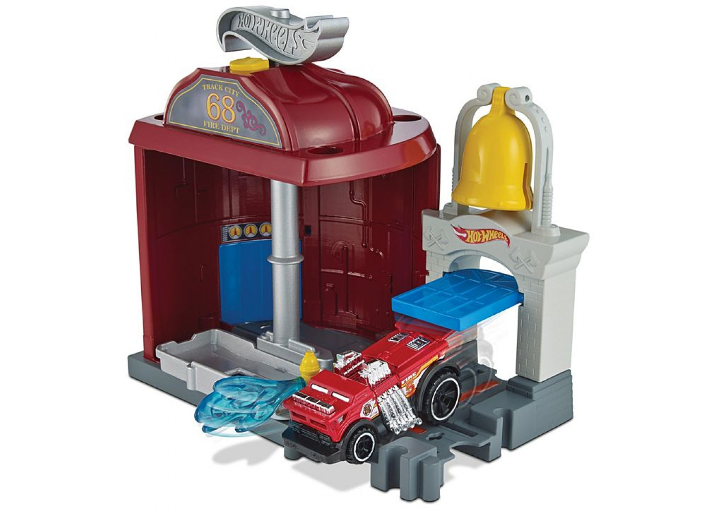 Hot wheels city fire hot sale station