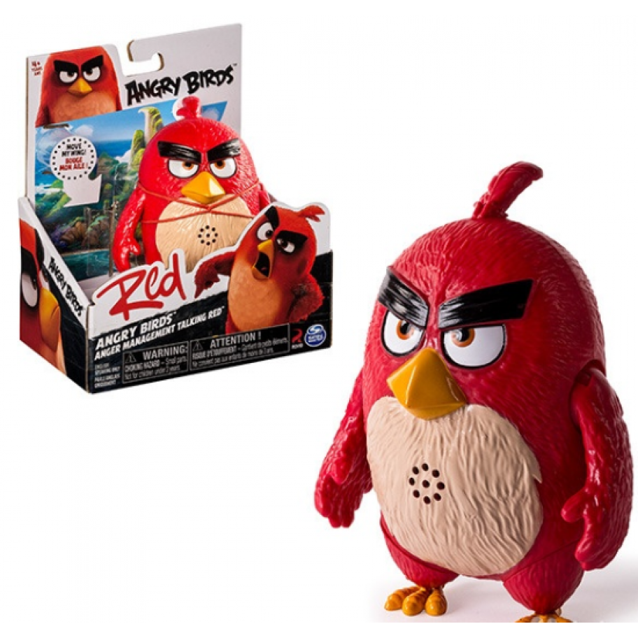 Фигурка Энгри Бердс Красный (говорящий) Angry Birds - Anger Management Talking Red SPINMASTER 60503ALKV