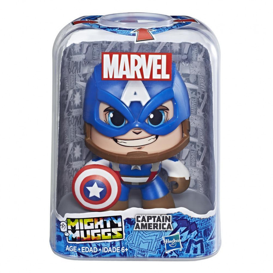 Фигурка Капитан Америка Марвел Mighty Muggs Captain America Marvel Hasbro E2163