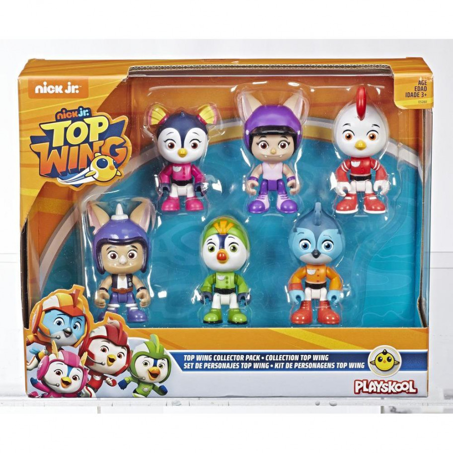 Набор из 6 фигурок Отважные Птенцы Крылатый Патруль Top Wing 6-Character Collection Pack Hasbro E5280