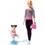 Кукла Барби Тренер по фигурному катанию Barbie Ice Skating Coach Doll & Playset Mattel FXP38