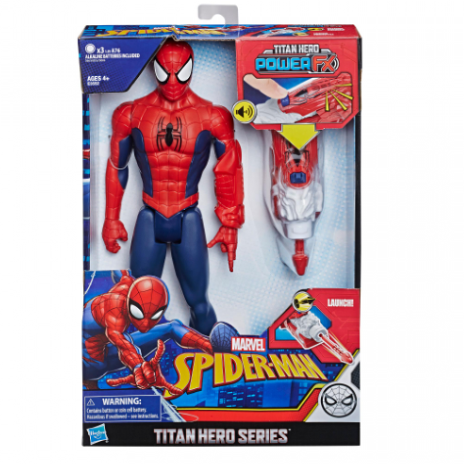 Фигурка Человек Паук 30 см со звуком и оружием Iron Spider Hasbro E3552