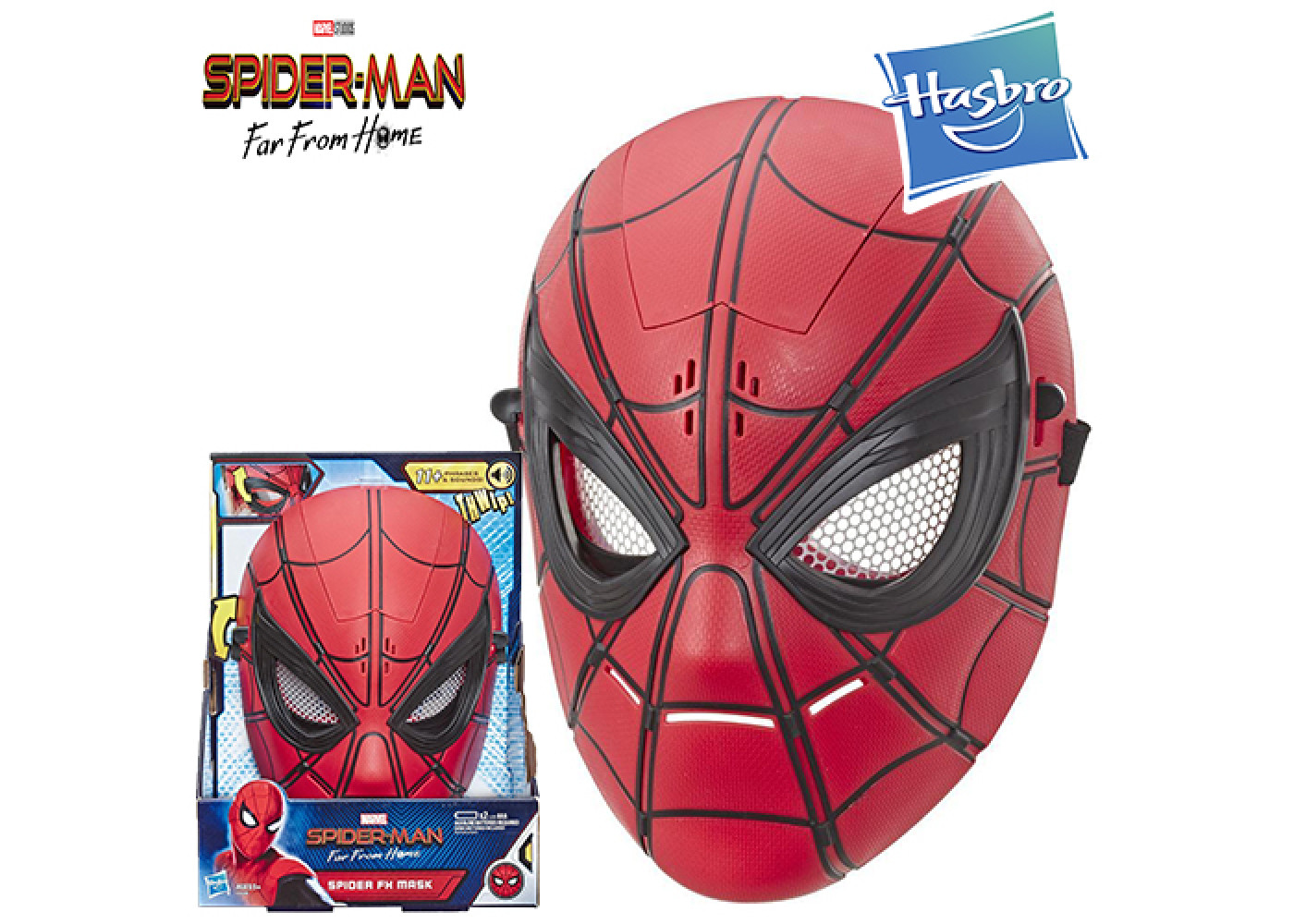 Купить Маска Человек Паук c звуковыми эффектами Hasbro Marvel Spider-Man  E6506 по цене 1 199 грн. от производителя