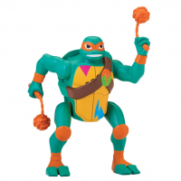 Фигурка Микеланджело 15 см делает сальто Звуковая Черепашки-Ниндзя TMNT Michaelangelo Playmates Toys 81403