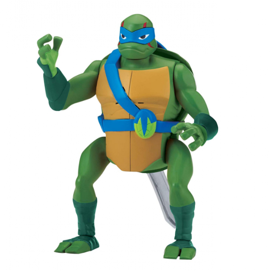 Фигура Леонардо Черепашки-Мутанты-Ниндзя Дэлюкс Rise of the Teenage Mutant Ninja Turtles Leonardo Backflip Ninja Attack Deluxe Figure Playmates Toys 81401