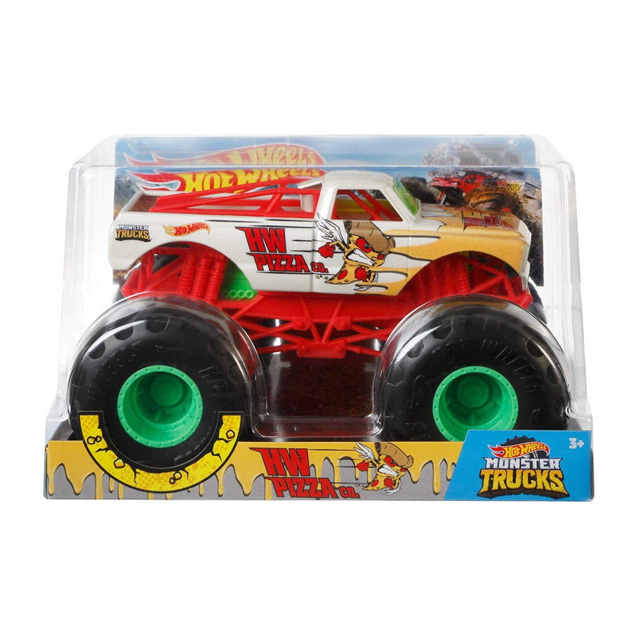 Машинка Хот Вилс Монстр Трак Пицца 20 см Hot Wheels Monster Trucks HW Pizza 1:24 Mattel GBV37