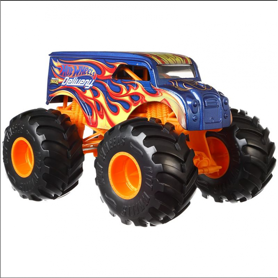 Машинка Монстр Трак Внедорожник 20 см Hot Wheels Monster Trucks 1:24 Delivery Mattel GCX23