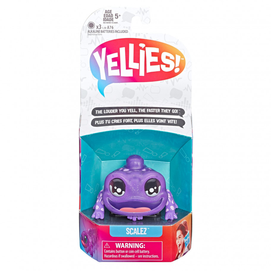 Лягушка интерактивная с голосовым управлением Yellies! Scalez Voice-Activated Lizard Pet Toy Hasbro E6149