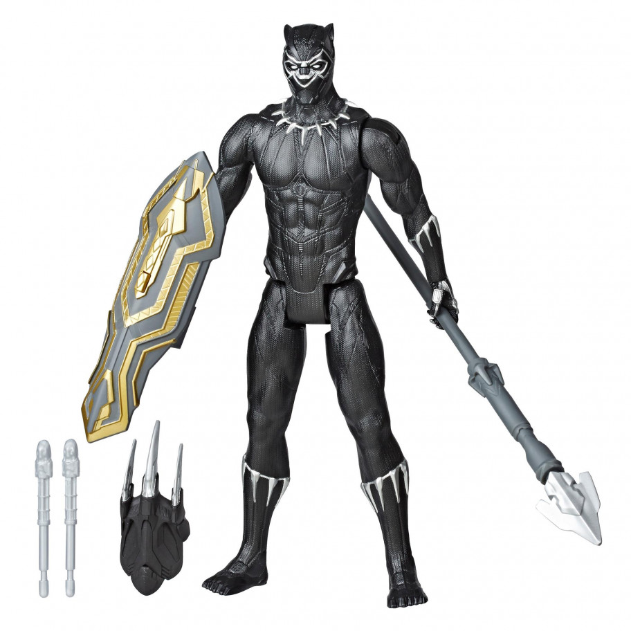 Фигурка Черная Пантера с аксессуарами оружия Black Panther Hasbro E7388
