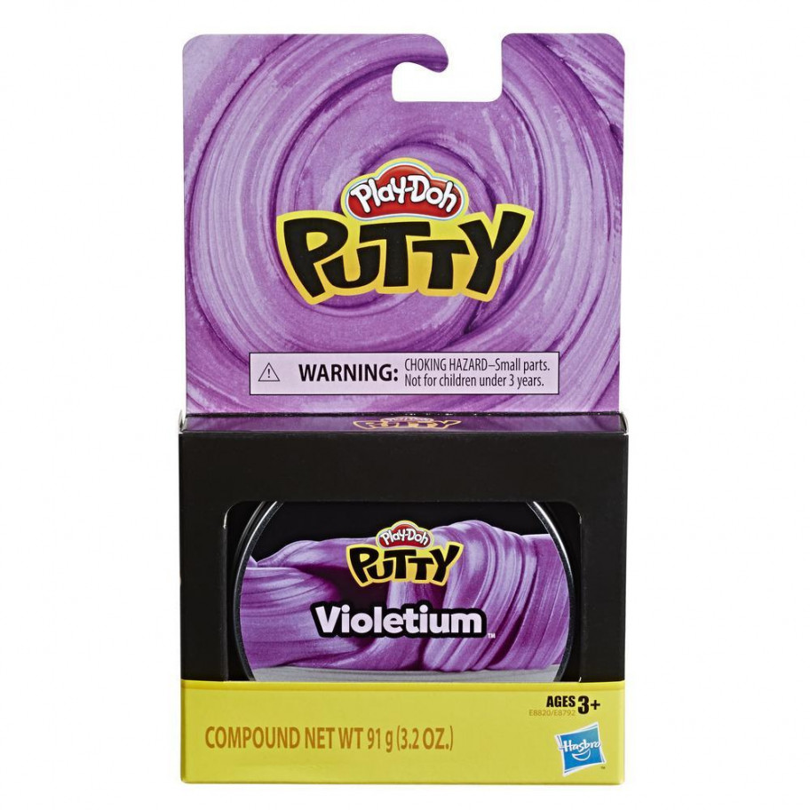Умный Пластилин Слайм Пати Виолетиум Плей До Play-Doh Putty Violetium Hasbro E8820