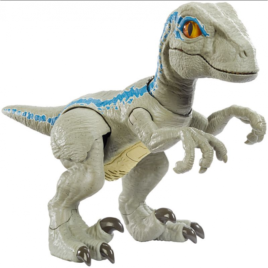 Динозавр Велоцираптор двигается издает звуки Jurassic World Primal Pal Blue Mattel GFD40