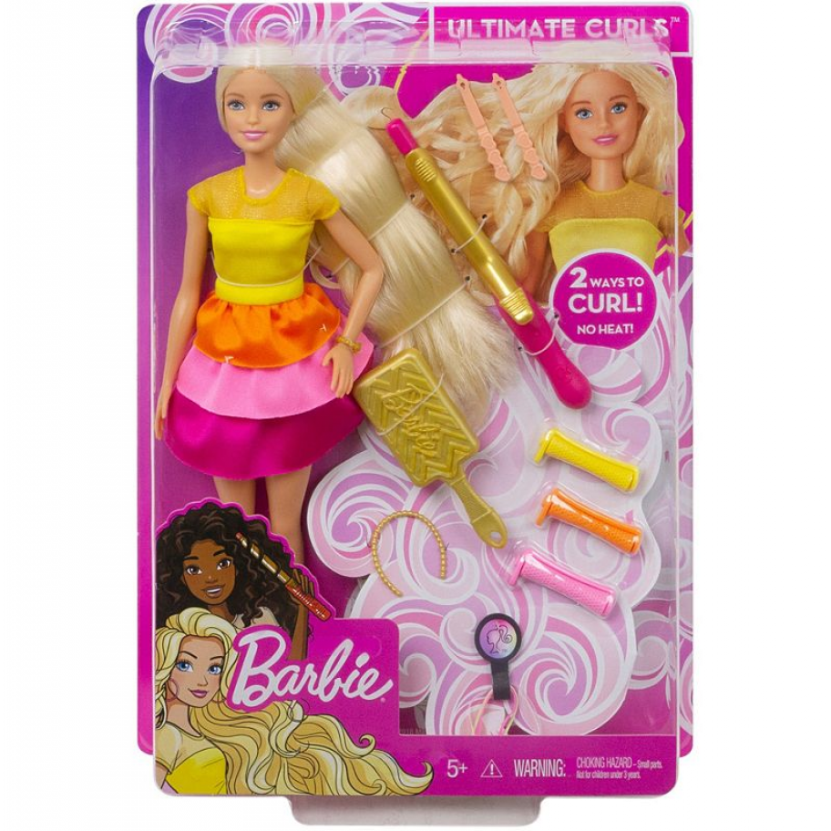 Кукла Барби Завивка Кудрей Barbie Ultimate Curls Doll and Playset Mattel GBK24