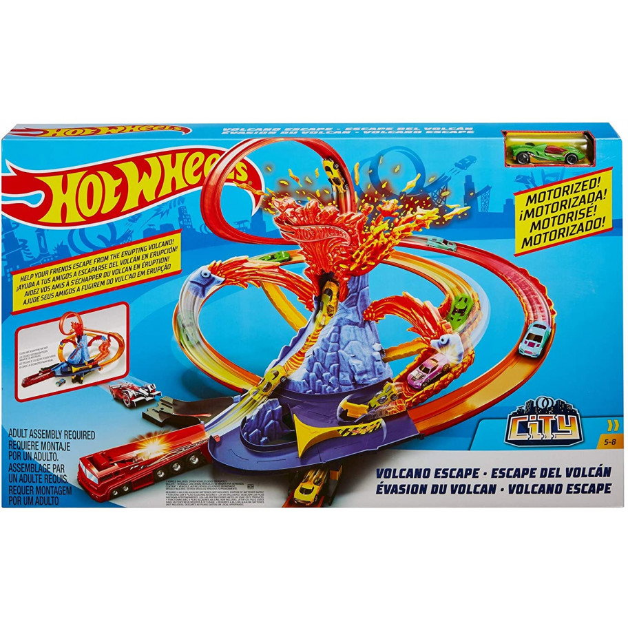 Трек Хот Вілс Виверження Вулкану Моторизований Hot Wheels City Volcano Escape Mattel FTD61