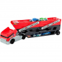 Мега Грузовик Автовоз + 4 машины Хот Вилс Hot Wheels Mega Hauler Mattel FPM81