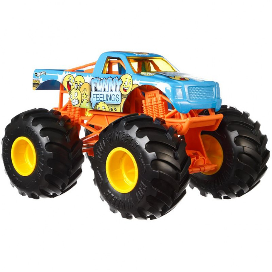 Джип Хот Вилс Монстр Трак Смешные Чувства 20 см Hot Wheels Monster Trucks Funny Feelings Mattel GBV40