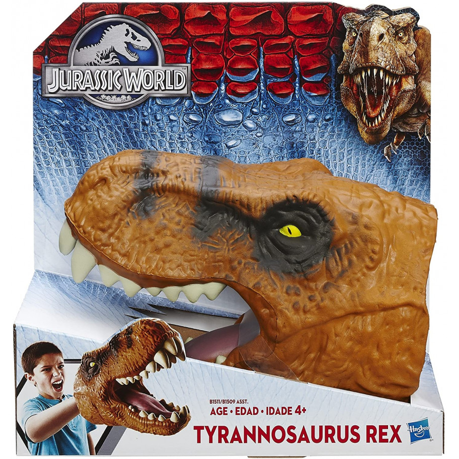 Тираннозавр Рекс Динозавр Перчатка  Jurassic World Chomping Tyrannosaurus Rex Head Hasbro B1511