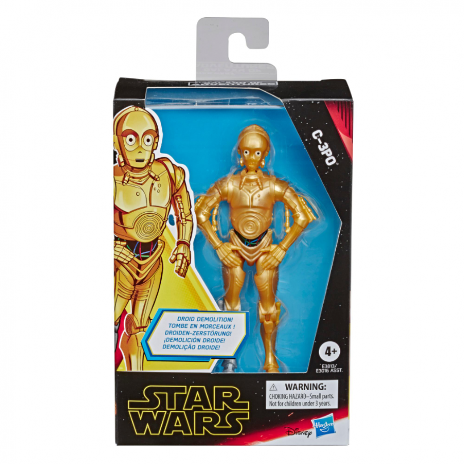 Фигурка Дроид C-3PO Звездные Войны 13 см Star Wars Galaxy of Adventures C-3PO Hasbro E3813