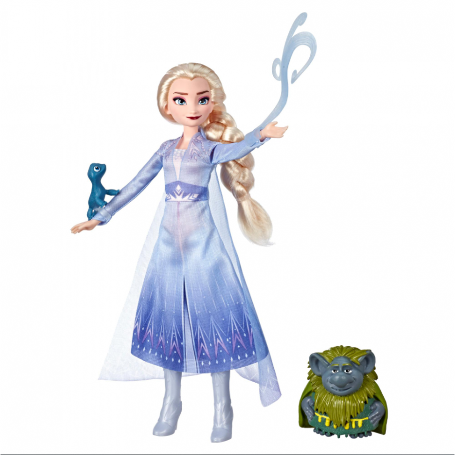 Кукла Эльза 28 см с фигуркой Тролля и Саламандры Холодное Сердце 2 Frozen Elsa Frozen 2 Hasbro E6660