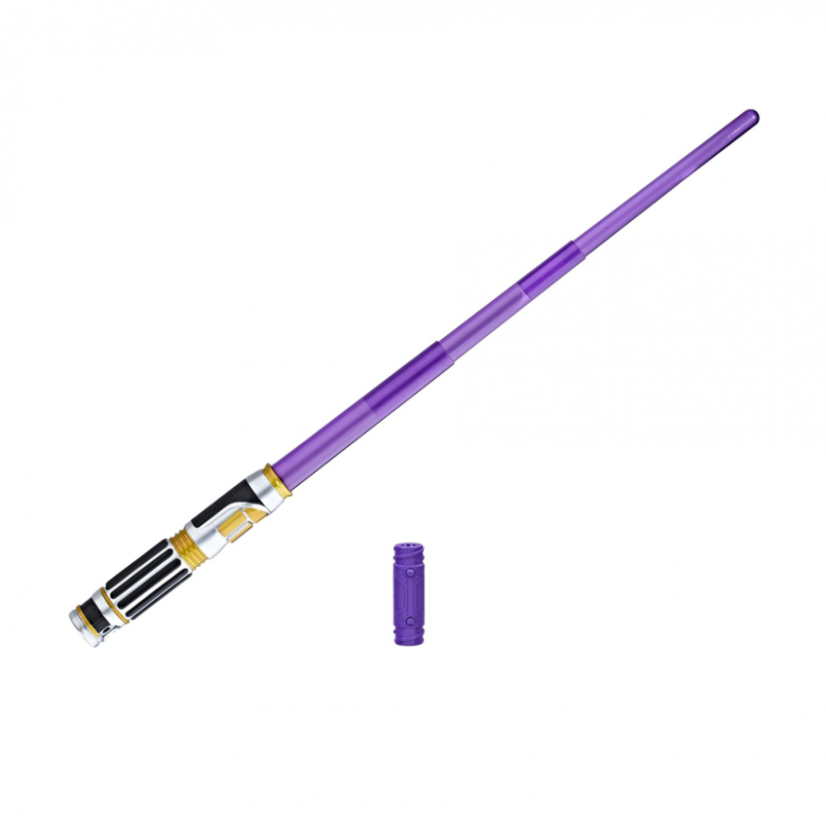 Световой Меч Джедая Мейс Винду свет звук Звездные Войны Star Wars Mace Windu Hasbro C1569