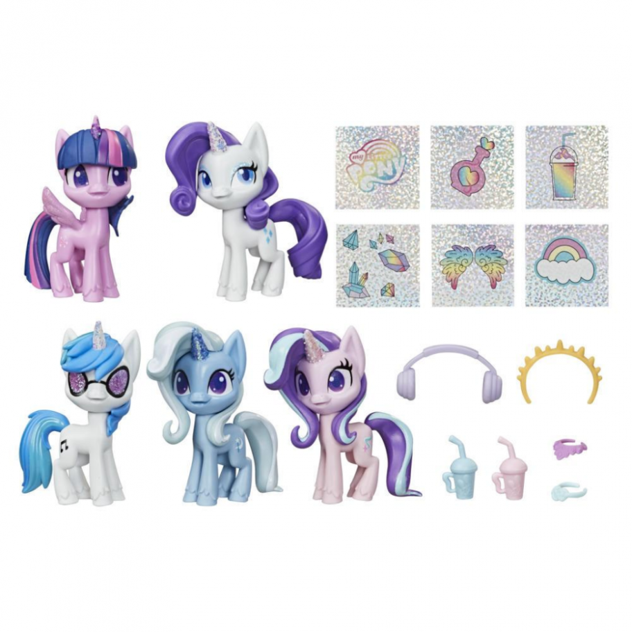 Набор 5 Пони Единорог Блестящая Коллекция Unicorn Sparkle Hasbro E9106