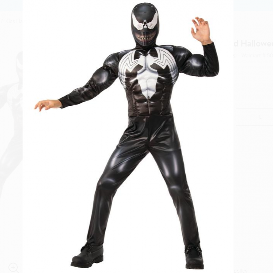 Детский костюм Веном с маской 4-6 лет Marvel Venom Costume Rubie's 702274-2