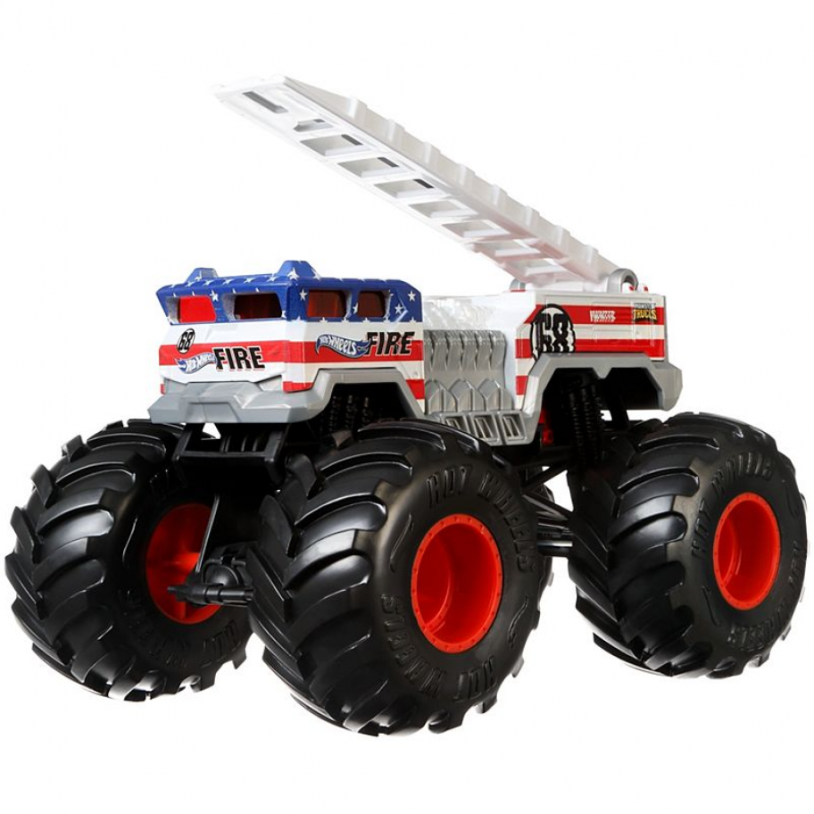 Джип Хот Вилс Монстр Трак Пожарная 20 см Hot Wheels Monster Trucks 5 Alarm Mattel GBV29