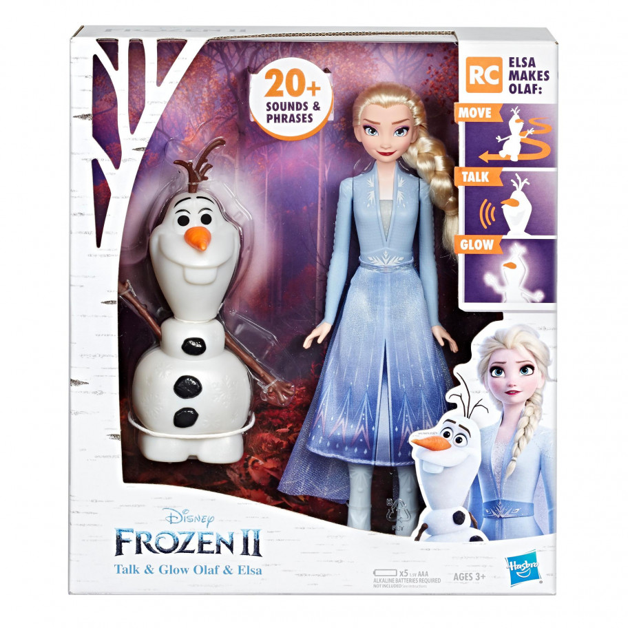 Кукла Эльза 28 см и Интерактивный Олаф Disney Frozen Olaf and Elsa Hasbro E5508