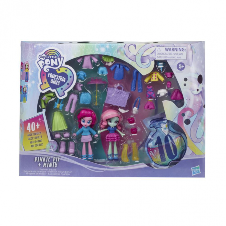 Пони из Эквестрии Пинки Пай и Минти 42 аксессуара My Little Pony Pinkie Pie and Minty Hasbro E9255