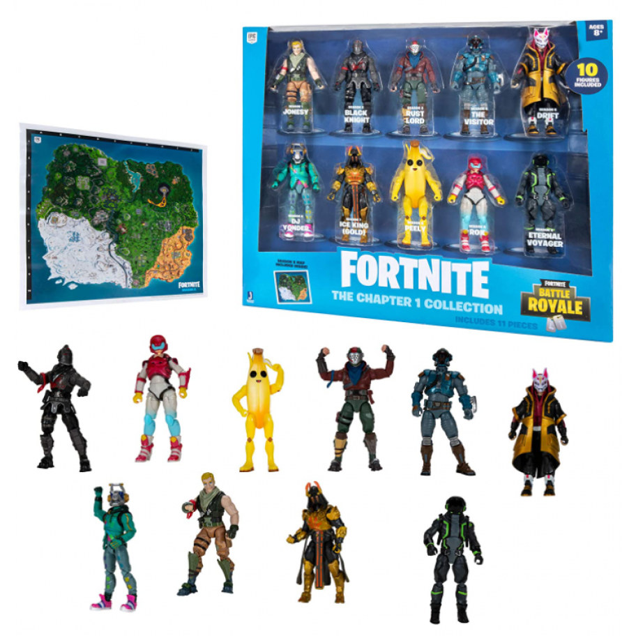 Большая Коллекция Фигурок Фортнайт 10 шт Fortnite The Chapter 1 Collection Jazwares FNT0465