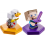 Фигурки Майнкрафт Стив и Курица с кодом для игры Minecraft Mini Figure Mattel GKT42