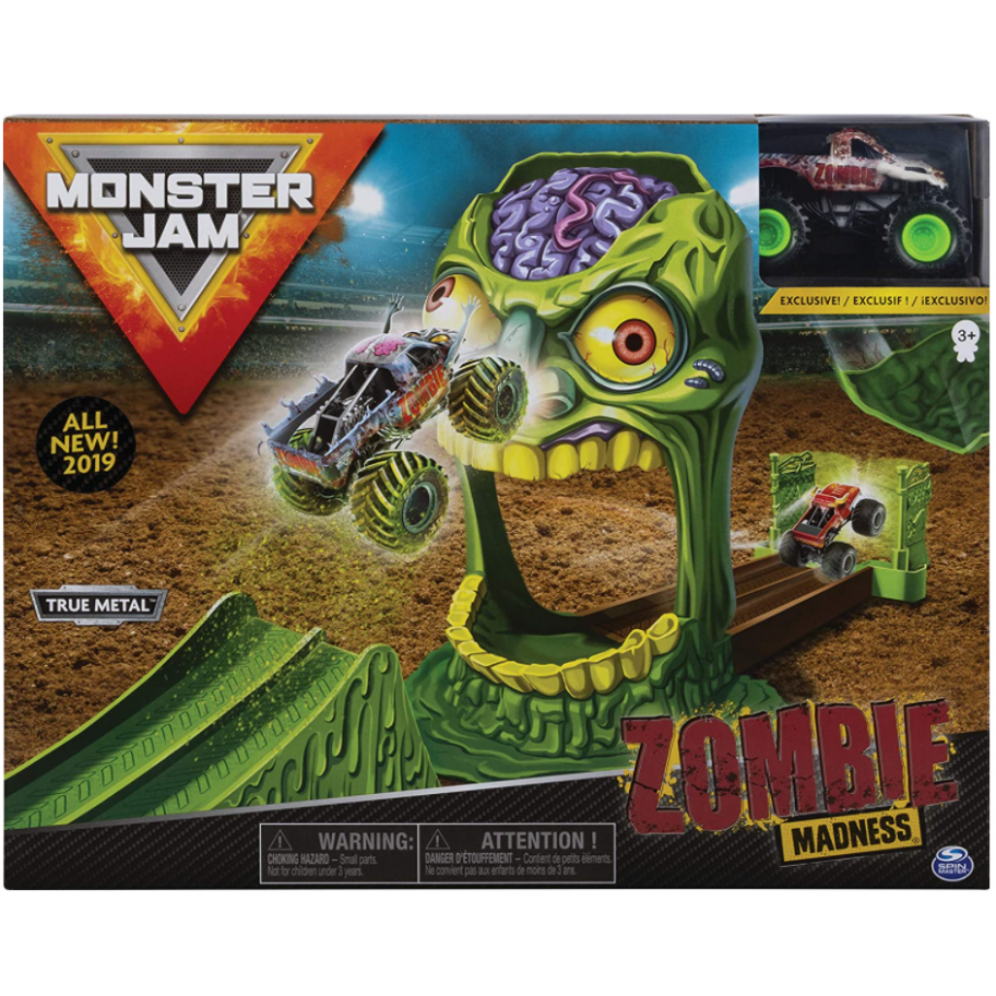 Трек Монстр Джем с Джипом Зомби Монстр Трак  Monster Jam Zombie Madness Spin Master 6053298