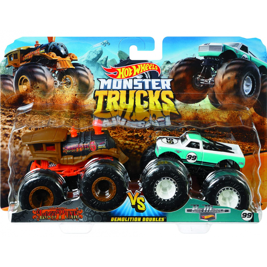 Набор Хот Вилс Монстры Трека Hot Wheels Monster Demo Doubles Trucks Mattel FYJ64