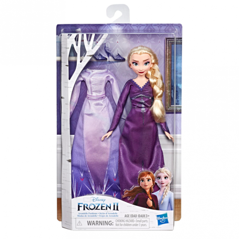 Кукла Эльза 28 см Холодное Сердце 2 с двумя нарядами Frozen Fashions Elsa Hasbro E6907