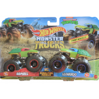 Машинки Монстры Рафаэль против Леонардо Hot Wheels Monster Trucks Raphael VS Leonardo Mattel B08G1Машинки Монс