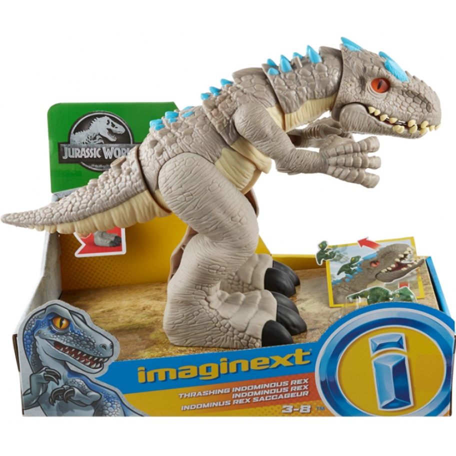 Динозавр Индоминус Рекс 35 см и Имаджинекст Мир Юрского Периода Indominus Rex Fisher-Price GMR16