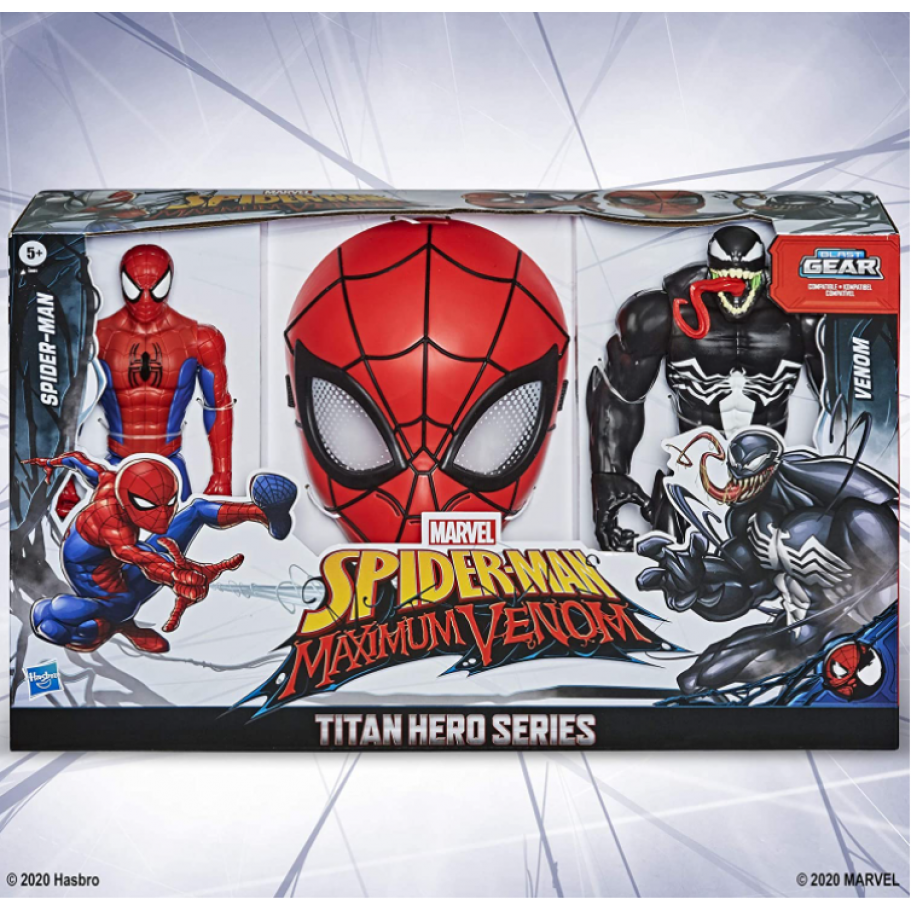 Фигурка Веном с языком Человек Паук 30 см и Маска Spider-Man Maximum Venom Hasbro E8961