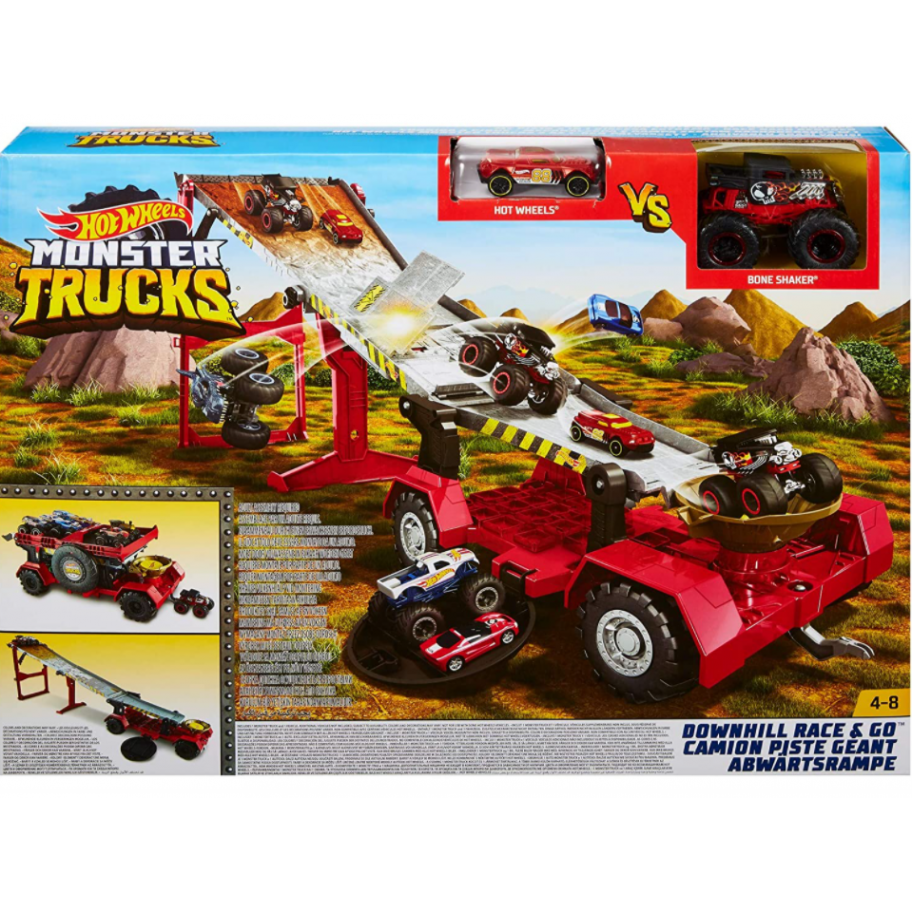 Трек Монстр високої швидкості спуску Hot Wheels Monster Trucks Downhill Race Mattel GFR15