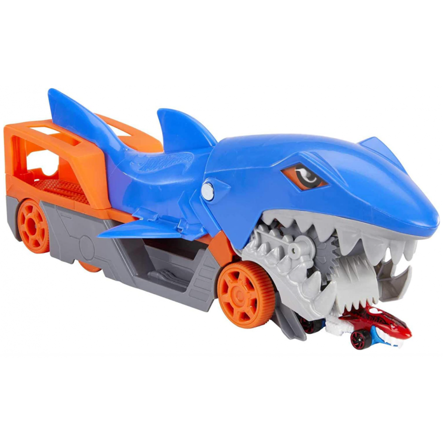 Хот Вилс Акула поедает машинки Hot Wheels Shark Chomp Transporter Mattel GVG36