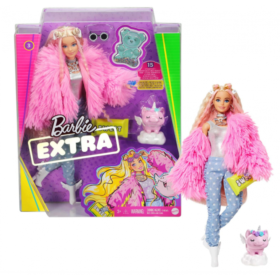 Кукла Барби Экстра Стильная Модница Barbie Extra Mattel GRN28