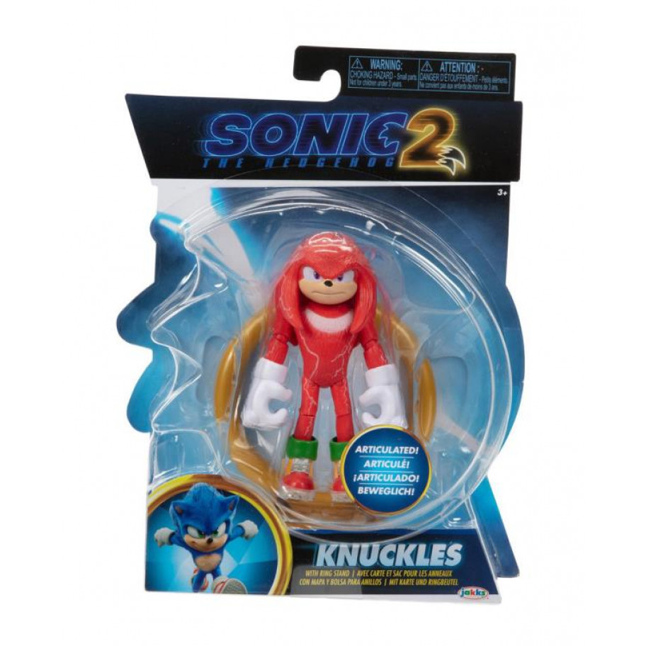 Фігурка Ехідна Наклз з Кільцем Сонік 2 Sonic The Hedgehog 2 Knuckles Jakks 41496