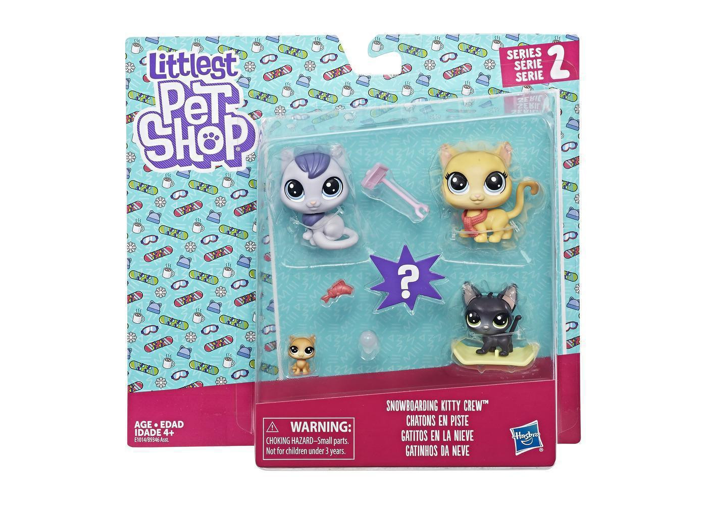 Набор Петов 4 Кошечки с сюрпризом Pet Shop Hasbro Kitty Crew E1014