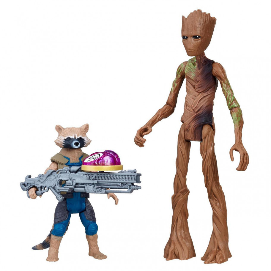 Набор Грут и Енот Ракета Герой Marvel Hasbro Rocket Raccoon & Groot E2070