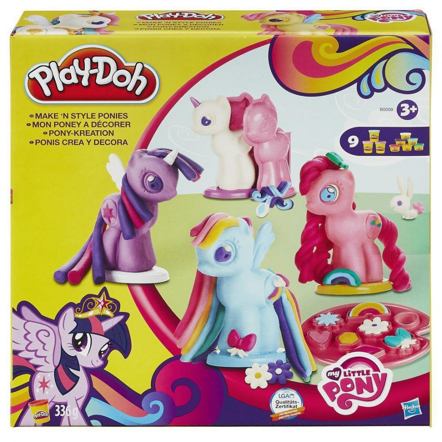 Набор Плей До Пони 5 фигурок Hasbro Play-Doh My Little Pony B0009