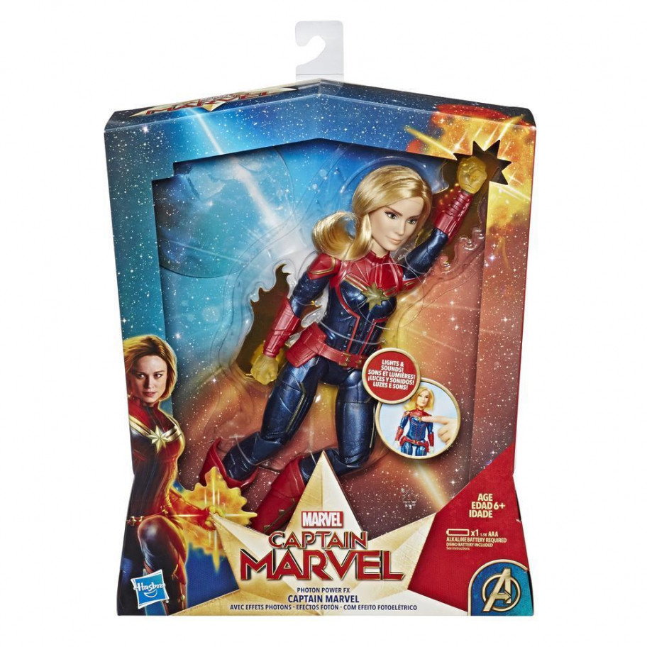 Фігурка Капітан Марвел 30 см Світло та Звук Герой Captain Marvel Hasbro E3610