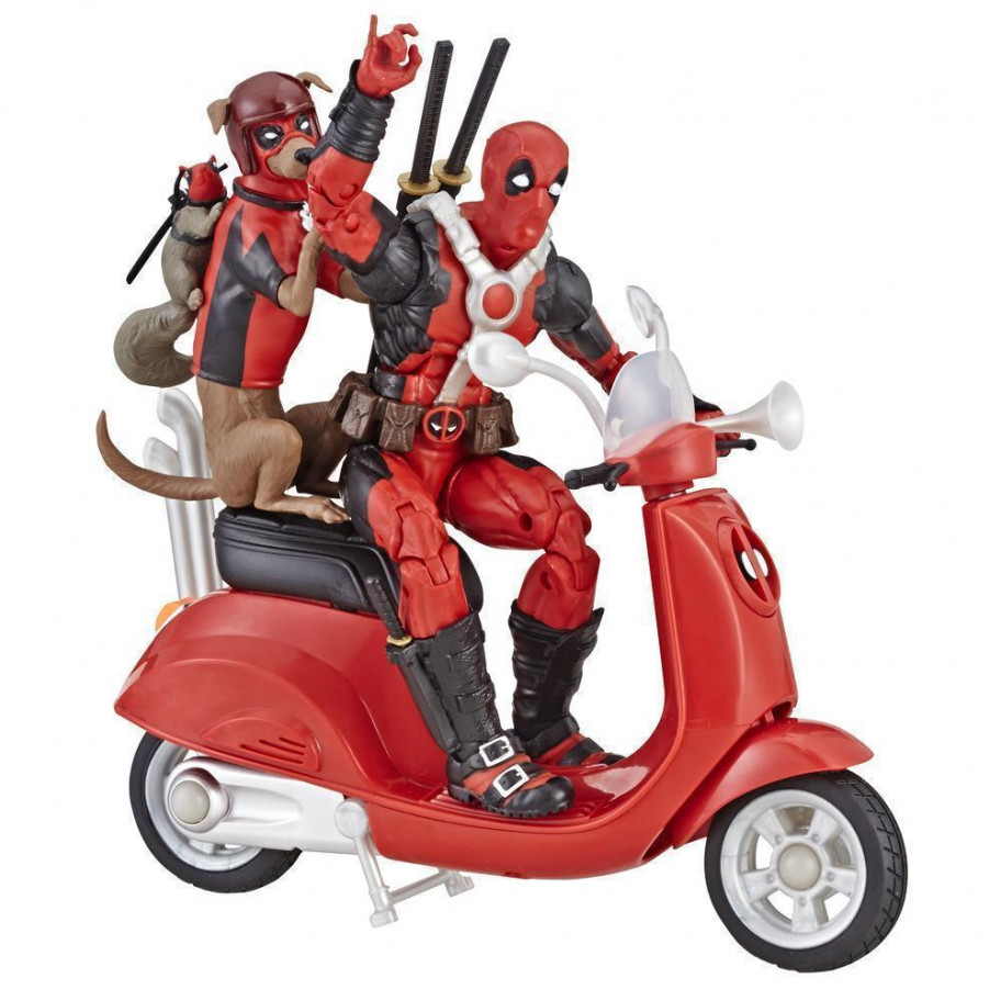 Фигурки Дэдпул на скутере с собакой Legends Series Deadpool Hasbro E4702